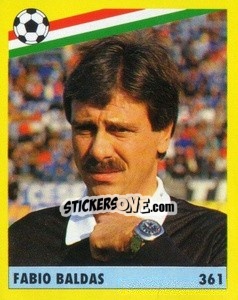 Sticker Fabio Baldas - Il Grande Calcio 1991 n. 361 - Vallardi