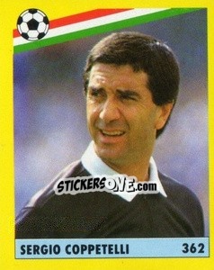 Sticker Sergio Coppetelli - Il Grande Calcio 1991 n. 362 - Vallardi