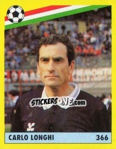 Sticker Carlo Longhi - Il Grande Calcio 1991 n. 366 - Vallardi