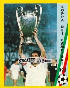 Sticker Coppa dei Campioni - Il Grande Calcio 1991 n. 392 - Vallardi