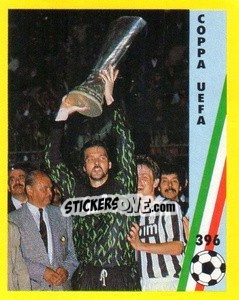 Sticker Coppa UEFA - Il Grande Calcio 1991 n. 396 - Vallardi