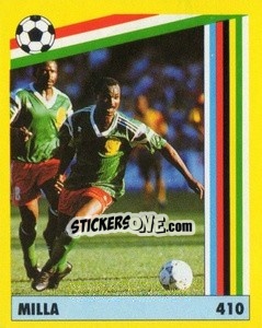 Sticker Milla - Il Grande Calcio 1991 n. 410 - Vallardi