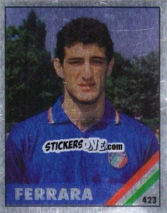 Sticker Ferrara - Il Grande Calcio 1991 n. 423 - Vallardi