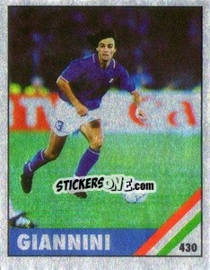 Sticker Giannini - Il Grande Calcio 1991 n. 430 - Vallardi