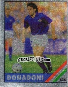 Sticker Donadoni - Il Grande Calcio 1991 n. 434 - Vallardi