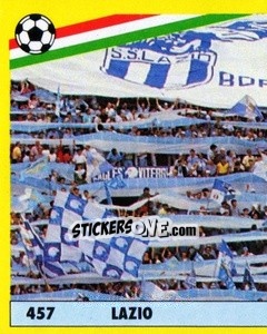 Sticker Lazio - Il Grande Calcio 1991 n. 457 - Vallardi