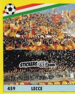 Sticker Lecce - Il Grande Calcio 1991 n. 459 - Vallardi
