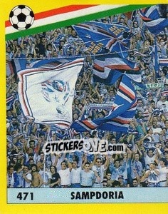 Sticker Sampdoria - Il Grande Calcio 1991 n. 471 - Vallardi