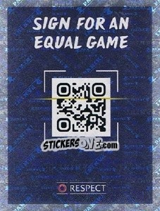 Sticker Equal game - UEFA Euro 2020 Preview. 568 stickers version - Panini