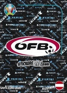Sticker Logo - UEFA Euro 2020 Preview. 568 stickers version n. AUT1 - Panini