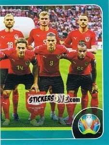 Sticker Line-up - UEFA Euro 2020 Preview. 568 stickers version n. AUT3 - Panini