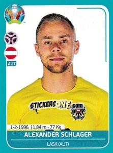 Sticker Alexander Schlager - UEFA Euro 2020 Preview. 568 stickers version - Panini