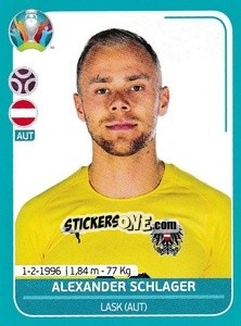 Sticker Alexander Schlager - UEFA Euro 2020 Preview. 568 stickers version n. AUT9 - Panini