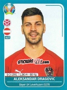 Sticker Aleksandar Dragovic - UEFA Euro 2020 Preview. 568 stickers version n. AUT11 - Panini