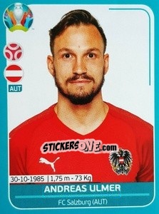 Sticker Andreas Ulmer - UEFA Euro 2020 Preview. 568 stickers version - Panini