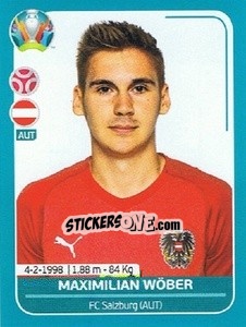 Sticker Maximilian Wöber - UEFA Euro 2020 Preview. 568 stickers version n. AUT16 - Panini