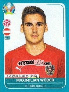 Figurina Maximilian Wöber - UEFA Euro 2020 Preview. 568 stickers version - Panini