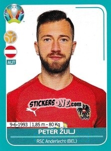 Sticker Peter Žulj - UEFA Euro 2020 Preview. 568 stickers version - Panini