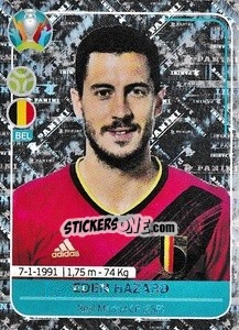 Sticker Eden Hazard - UEFA Euro 2020 Preview. 568 stickers version - Panini