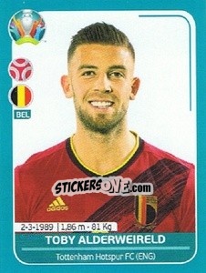 Sticker Toby Alderweireld - UEFA Euro 2020 Preview. 568 stickers version n. BEL10 - Panini