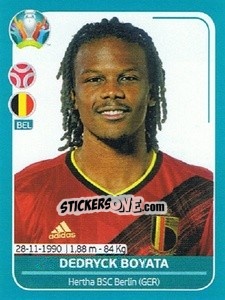 Sticker Dedryck Boyata - UEFA Euro 2020 Preview. 568 stickers version n. BEL11 - Panini