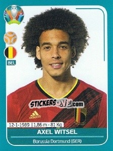 Sticker Axel Witsel - UEFA Euro 2020 Preview. 568 stickers version n. BEL22 - Panini