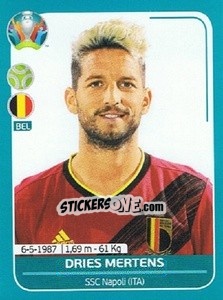 Figurina Dries Mertens - UEFA Euro 2020 Preview. 568 stickers version - Panini