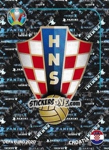 Sticker Logo - UEFA Euro 2020 Preview. 568 stickers version n. CRO1 - Panini