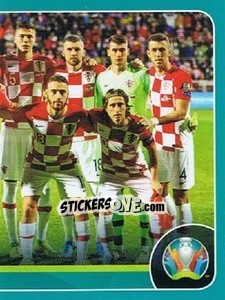 Sticker Line-up - UEFA Euro 2020 Preview. 568 stickers version n. CRO3 - Panini