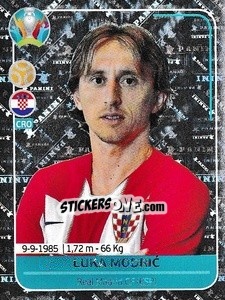 Sticker Luka Modric - UEFA Euro 2020 Preview. 568 stickers version - Panini