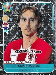 Sticker Luka Modric - UEFA Euro 2020 Preview. 568 stickers version n. CRO6 - Panini