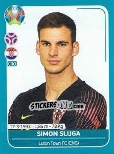 Sticker Simon Sluga - UEFA Euro 2020 Preview. 568 stickers version n. CRO9 - Panini