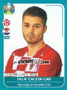 Figurina Duje Caleta-Car - UEFA Euro 2020 Preview. 568 stickers version - Panini