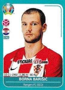 Sticker Borna Barišic - UEFA Euro 2020 Preview. 568 stickers version n. CRO14 - Panini