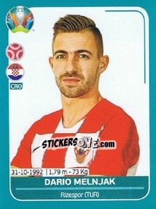 Sticker Dario Melnjak - UEFA Euro 2020 Preview. 568 stickers version n. CRO16 - Panini