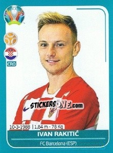 Sticker Ivan Rakitic - UEFA Euro 2020 Preview. 568 stickers version n. CRO20 - Panini