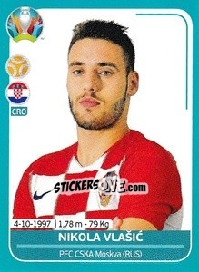 Sticker Nikola Vlašic - UEFA Euro 2020 Preview. 568 stickers version n. CRO21 - Panini