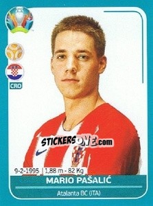 Sticker Mario Pašalic - UEFA Euro 2020 Preview. 568 stickers version n. CRO22 - Panini