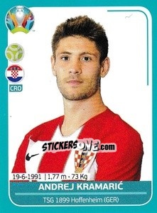 Sticker Andrej Kramaric - UEFA Euro 2020 Preview. 568 stickers version n. CRO23 - Panini