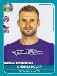 Cromo Ondřej Kolář - UEFA Euro 2020 Preview. 568 stickers version n. CZE9 - Panini