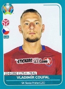 Sticker Vladimír Coufal - UEFA Euro 2020 Preview. 568 stickers version n. CZE14 - Panini