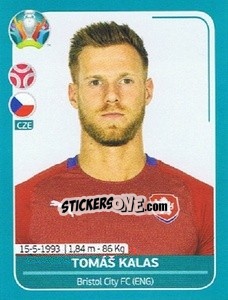 Figurina Tomáš Kalas - UEFA Euro 2020 Preview. 568 stickers version - Panini