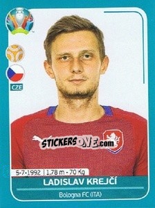 Sticker Ladislav Krejcí - UEFA Euro 2020 Preview. 568 stickers version n. CZE18 - Panini