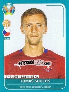 Sticker Tomáš Soucek - UEFA Euro 2020 Preview. 568 stickers version - Panini