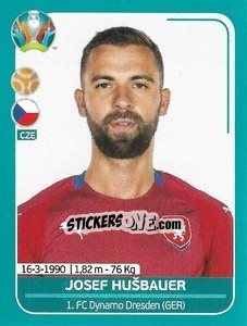 Sticker Josef Hušbauer - UEFA Euro 2020 Preview. 568 stickers version n. CZE21 - Panini