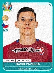 Sticker David Pavelka - UEFA Euro 2020 Preview. 568 stickers version n. CZE25 - Panini