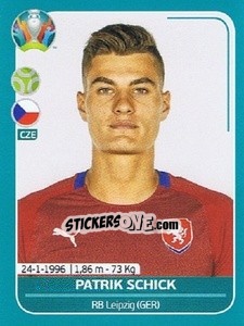 Sticker Patrik Schick - UEFA Euro 2020 Preview. 568 stickers version - Panini