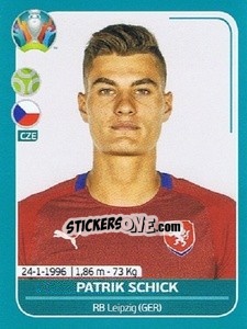 Sticker Patrik Schick - UEFA Euro 2020 Preview. 568 stickers version n. CZE27 - Panini