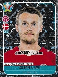 Sticker Simon Kjær - UEFA Euro 2020 Preview. 568 stickers version n. DEN6 - Panini