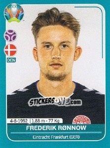 Sticker Frederik Rønnow - UEFA Euro 2020 Preview. 568 stickers version n. DEN8 - Panini